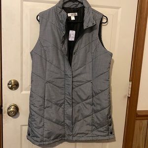 Christopher & Banks Puffer Vest Med NWT